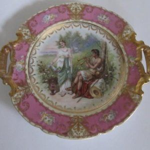 Lovely Victoria Portrait Plate Fancy Cake Plates Plates for Walls Cabinet plates